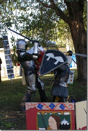 knights fighting