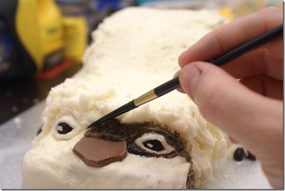 Painting Appa's face