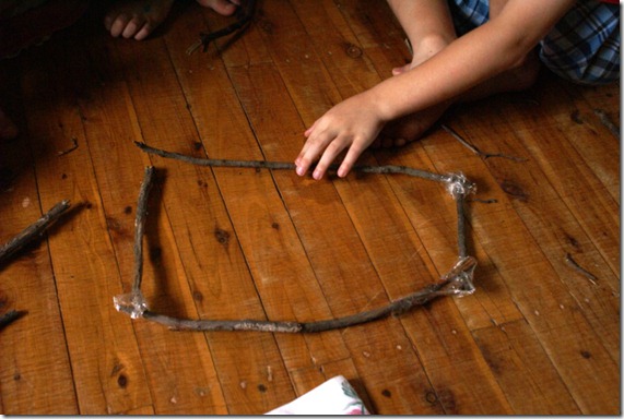 A stick frame